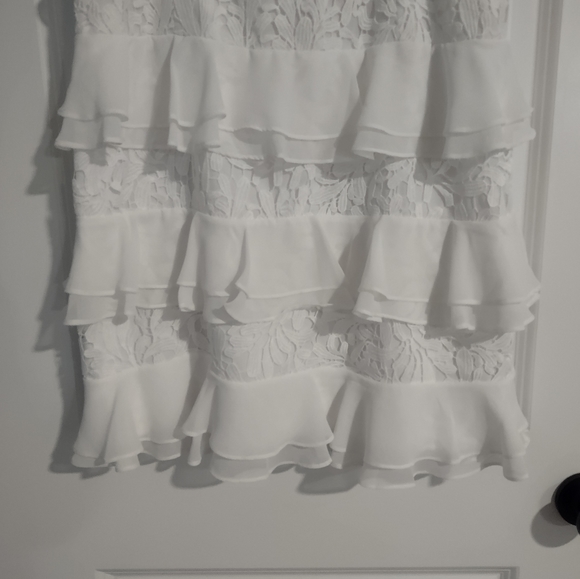 Lilly Pulitzer NWT Olive Dress Lace Ruffle White - Picture 8 of 16